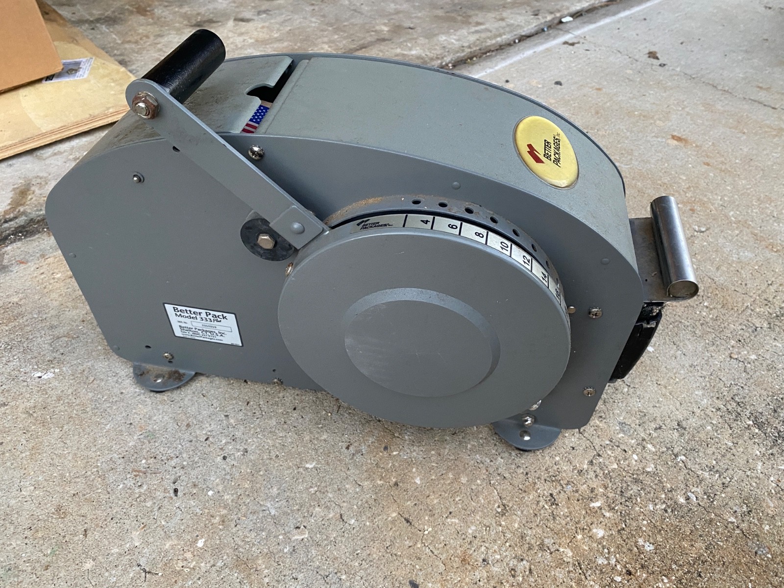 Better Pack 333 Plus Manual Gummed Tape Dispenser Excellent Used Condition