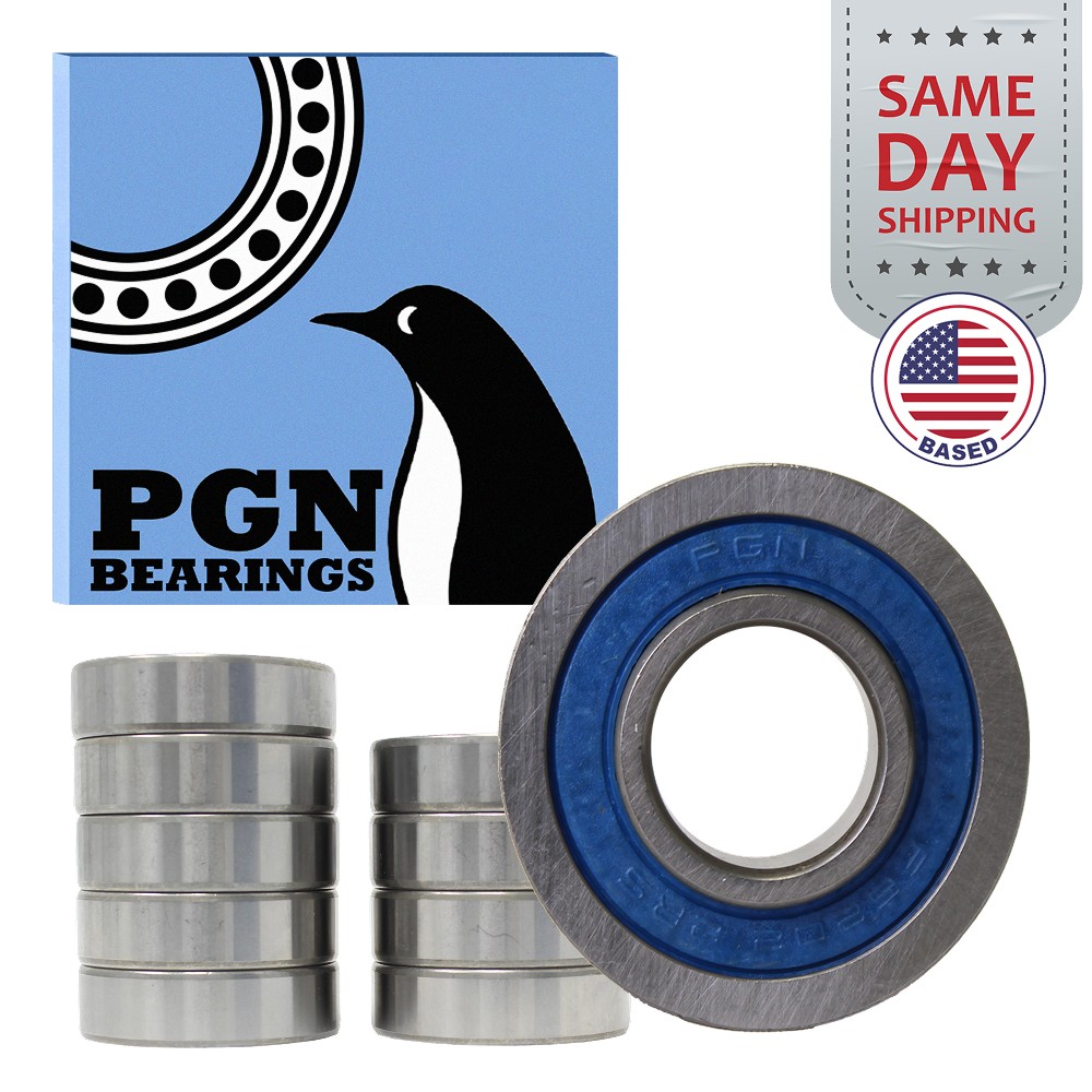 (10) 6202-2RS Premium Rubber Seal Ball Bearing C3 EMQ, 15x35x11, 6202 2RS 6202rs