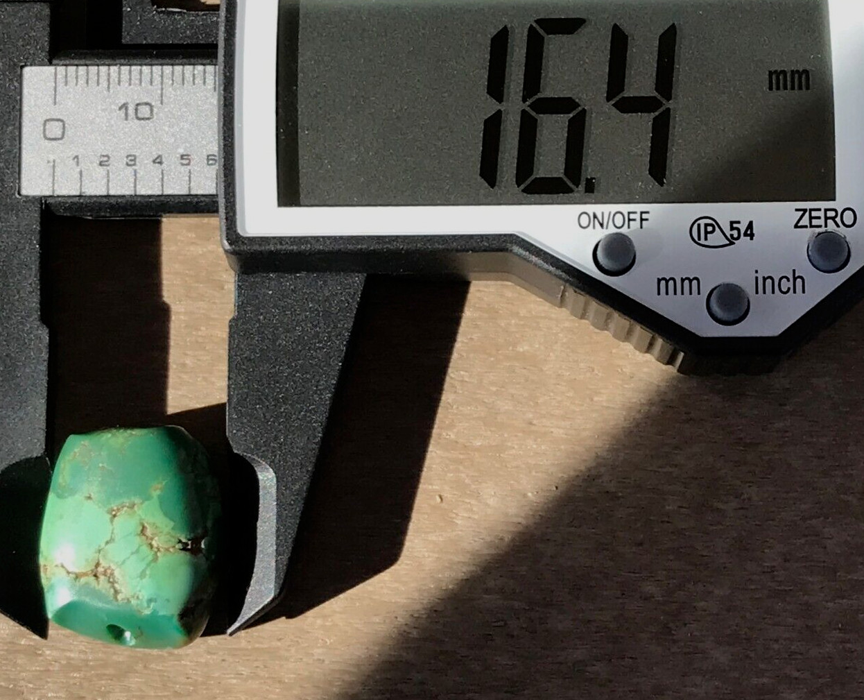 RARE ANTIQUE VERY OLD TIBETAN TURQUOISE BEAD - BEAUTIFUL WORN PATINA!