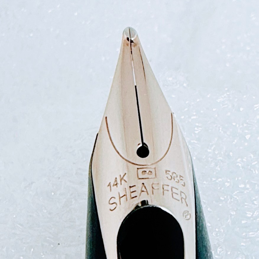 Sheaffer Intrigue 14K Gold Fountain Pen Nib Assembly BROAD OEM White Palladium