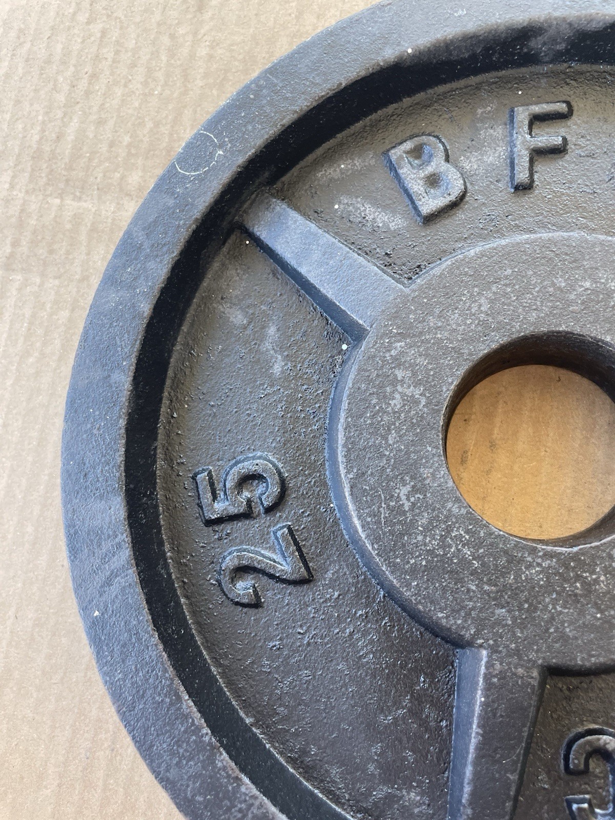 BFCO Vintage Olympic 2” 25 Lb Weight Plates 2x25Lb Total 50 Lbs