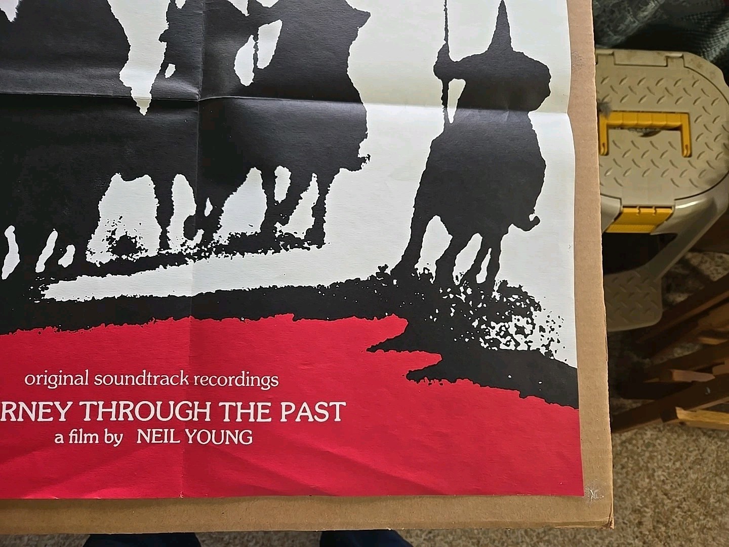 Neil Young Journey Through The Past Vintage Promo Poster 1972 - VG++