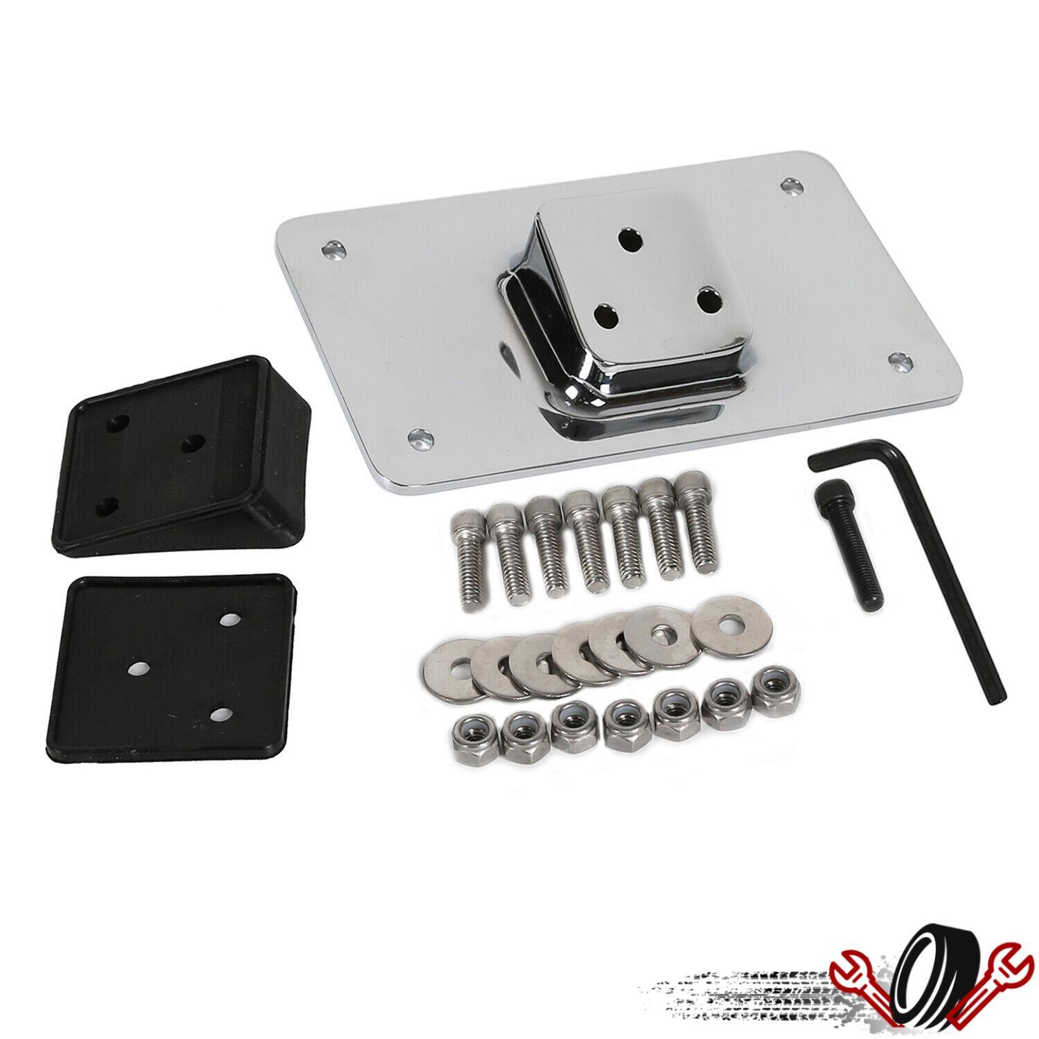 License Plate Laydown Mounting Bracket Kit For Harley Sportster Dyna Softail
