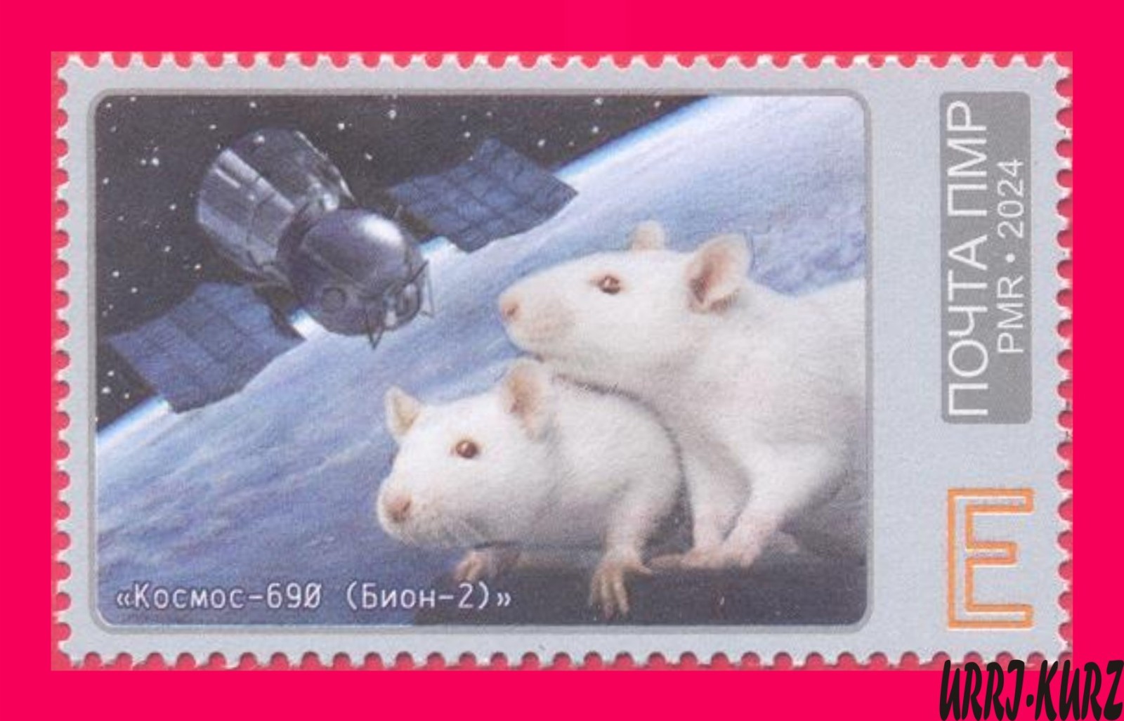 TRANSNISTRIA 2024 Nature Fauna Animals Rodents Mouse Rat in Space 1v MNH