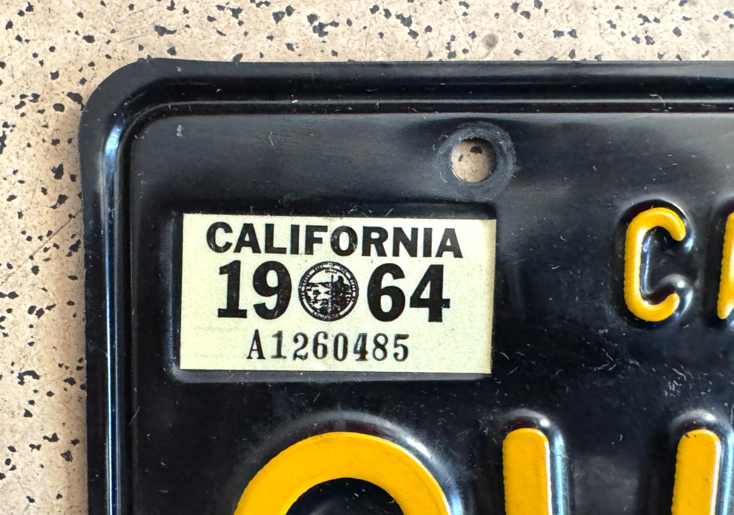 1968/1964/1963 CALIFORNIA license plates *PAIR* — DMV CLEAR — ORIGINAL car tags