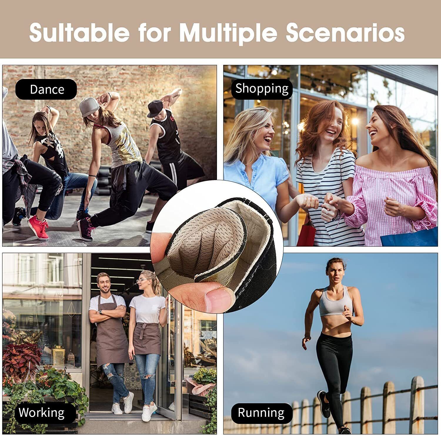 Heel Grips for Loose Shoes Heel Cushion Pads No-Slip Shoe Inserts Half Wholesale