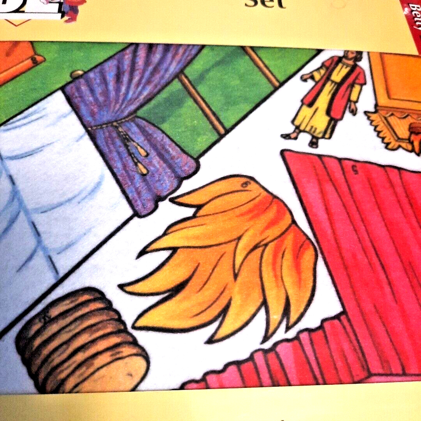 Vintage Betty Lukens Felt Bible Activity Learning Tabernacle Kit Uncut Rare New