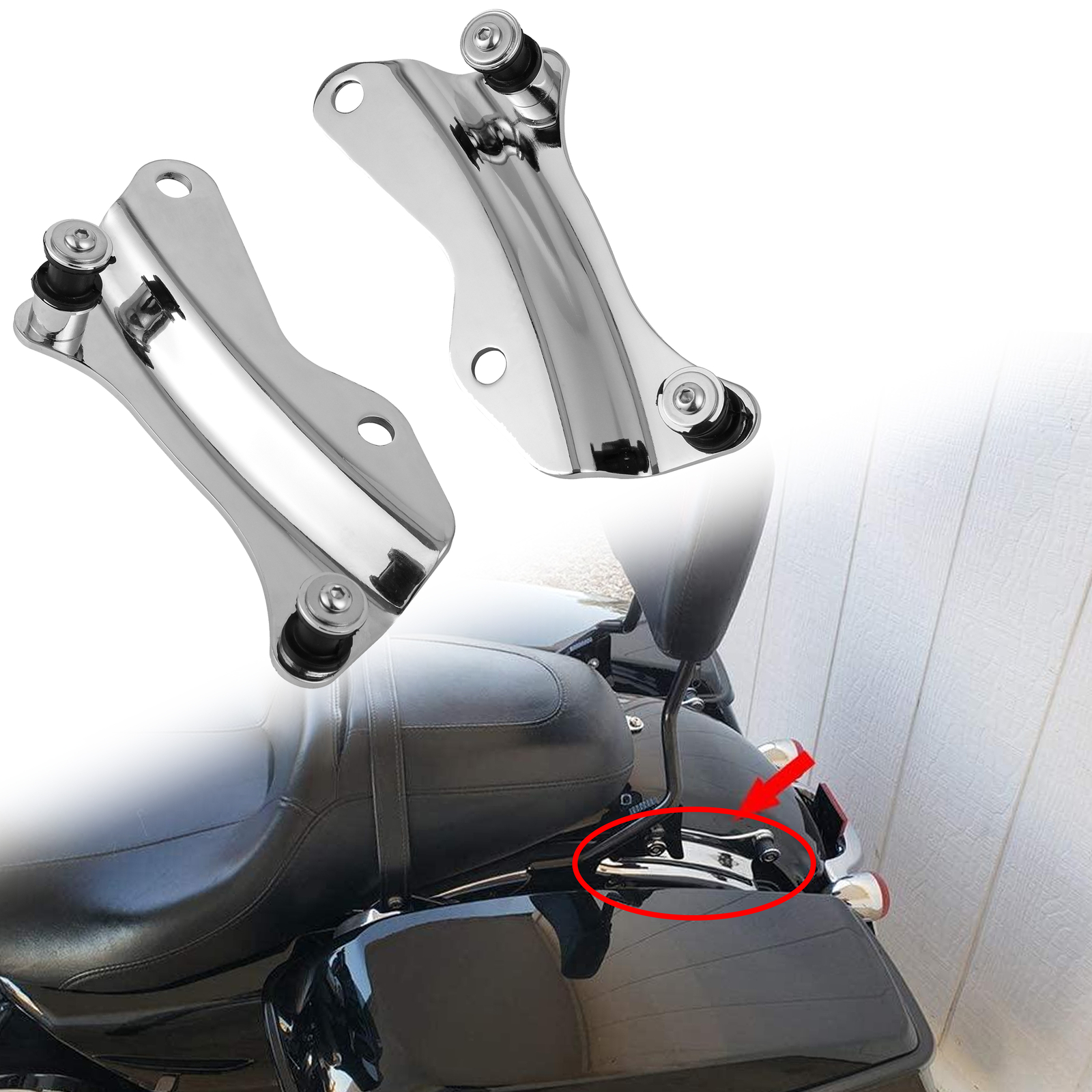 4 Point Docking Hardware Kit For Harley Road King Street Glide 2014-2024 2022 23