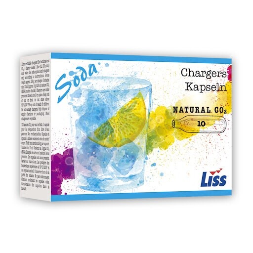 50 CO2 Soda Seltzer Water charger European 8g C02 EU carbonated 5 boxes of 10