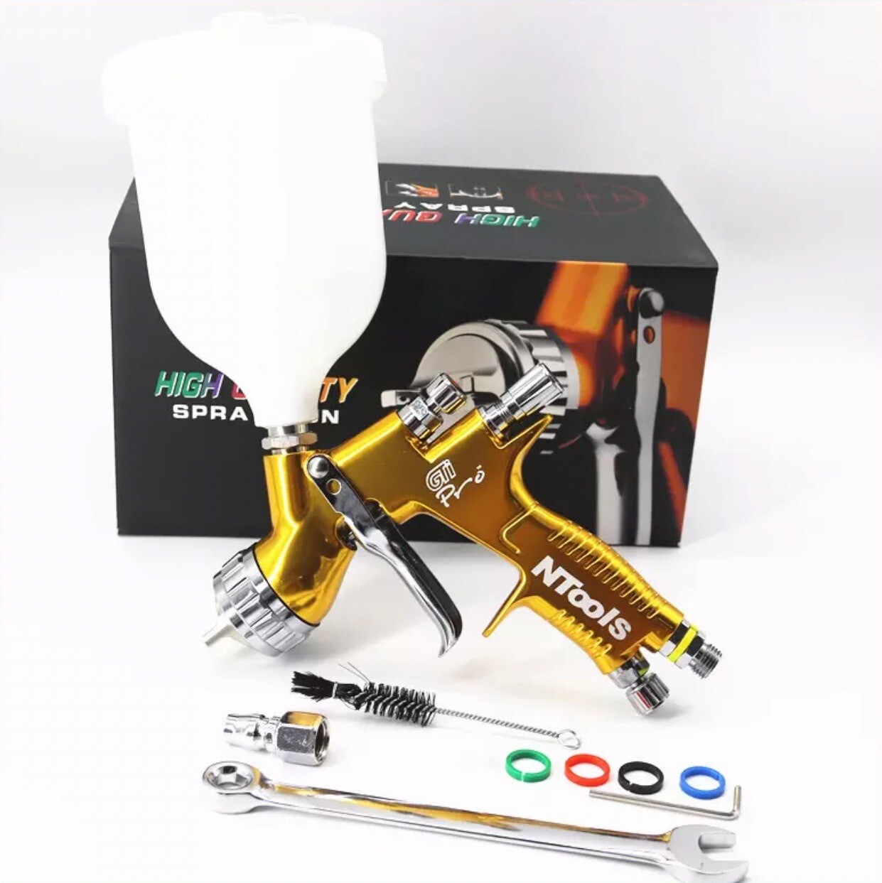 HVLP Auto Paint Air Spray Gun Gravity Feed 1.3 mm Nozzle - Ntools