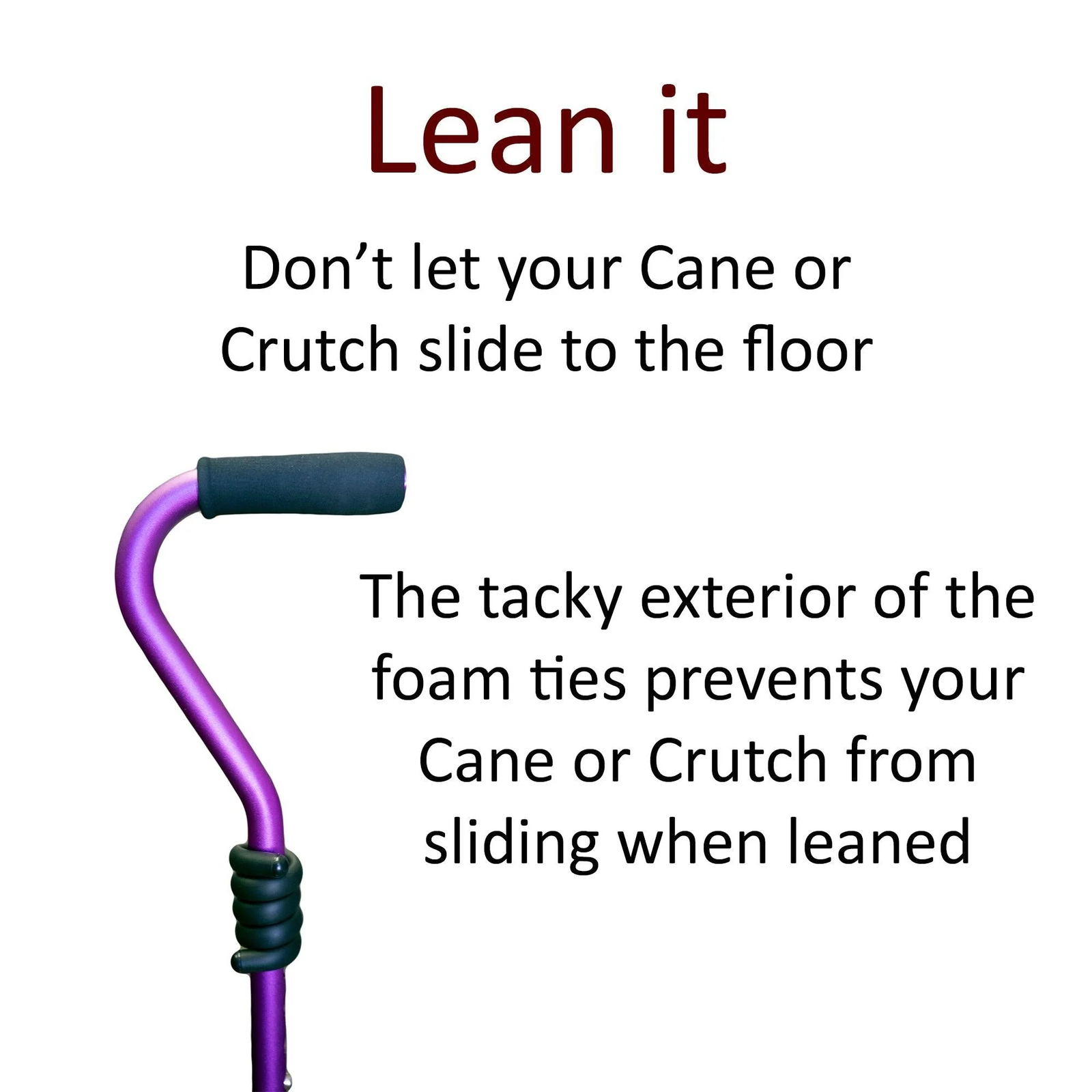 Cane Holder for Walker & Rollator - Cane Accessories for Mobility Scooter - 3 Pa