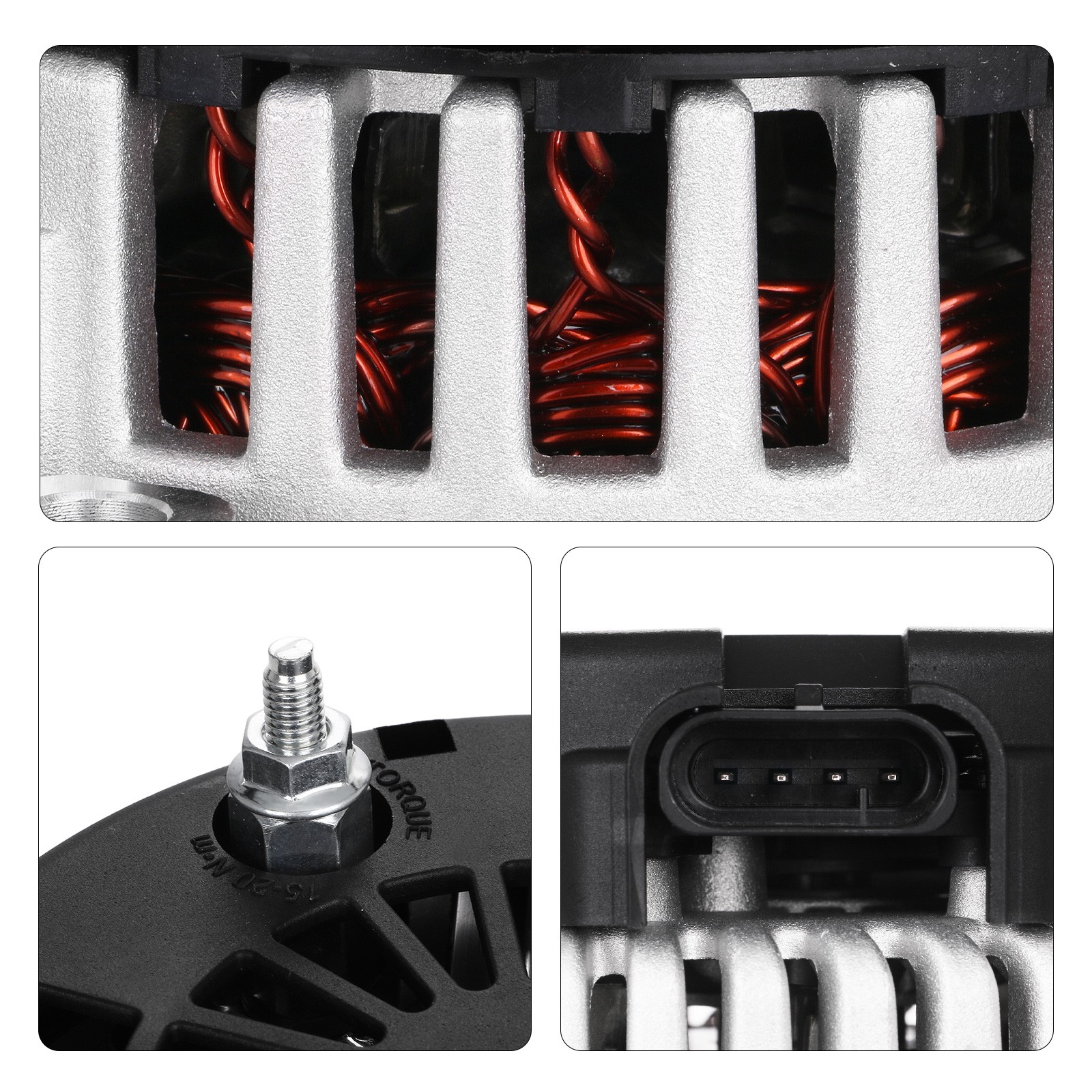 Alternator for 99-04 Chevy Silverado 1500 2500 GMC Sierra 1500 02-04 Escalade