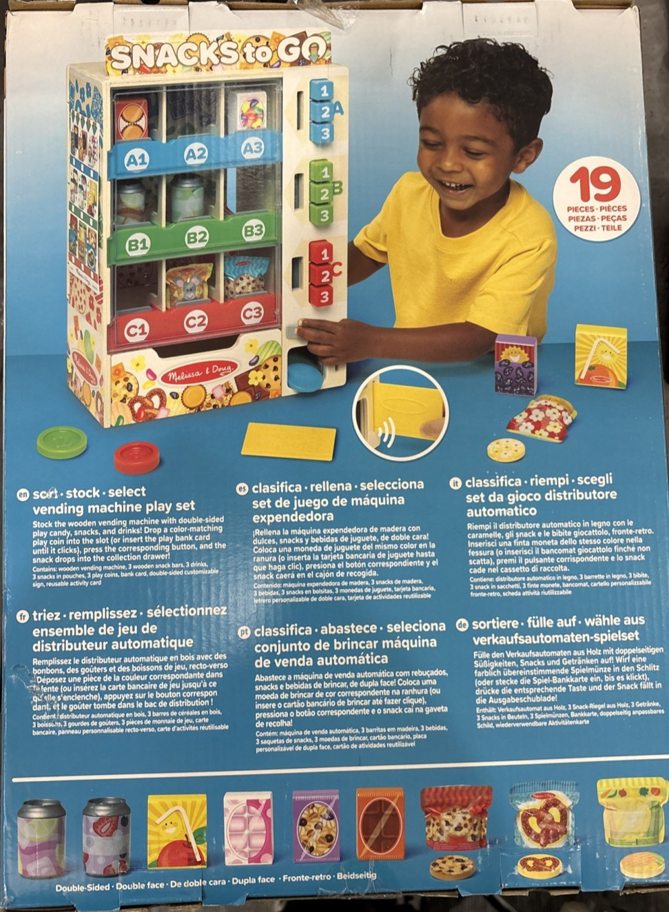 Melissa & Doug Sort, Stock, Select Wooden Vending Machine Play Set