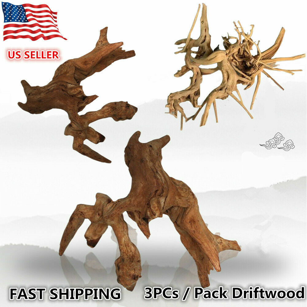 Natural Aquarium Driftwood Assorted Branches Reptile Ornament Fish Tank Decor