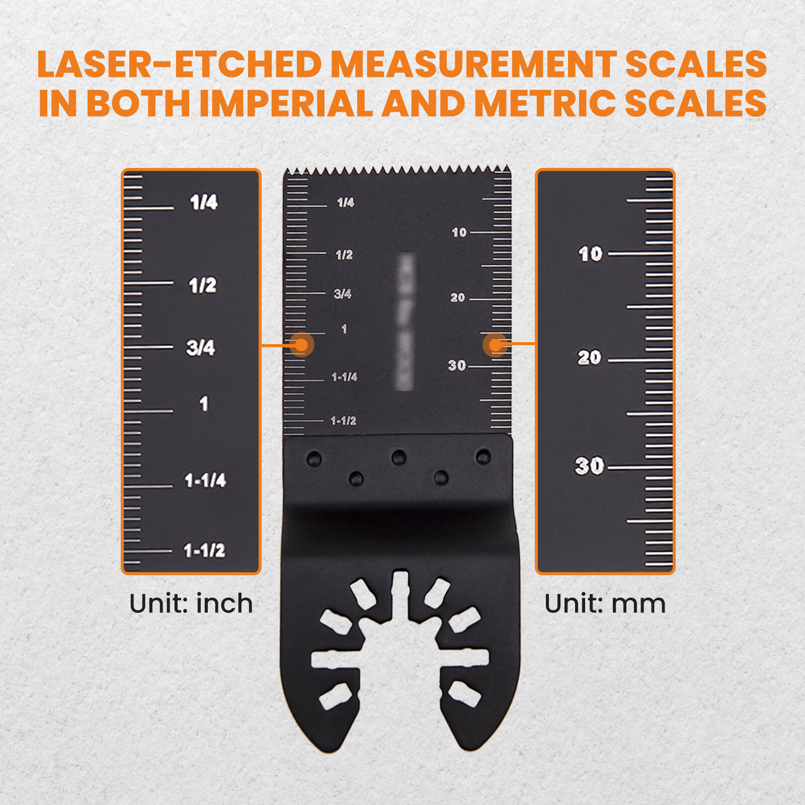 50Packs Universal 34mm Oscillating Multi Tool Saw Blades Carbon Steel Cutter DIY
