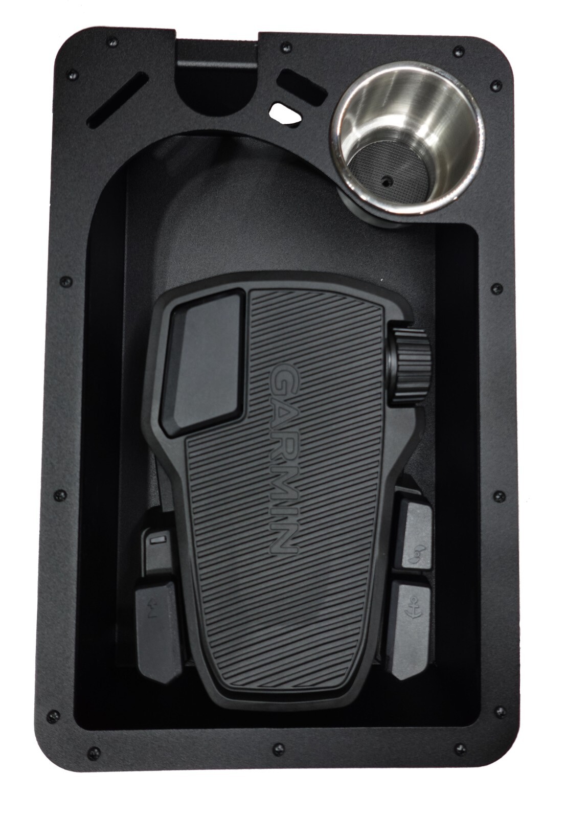 Premium Pre-Drilled Garmin Force Recessed Trolling Motor Foot Pedal  Tray