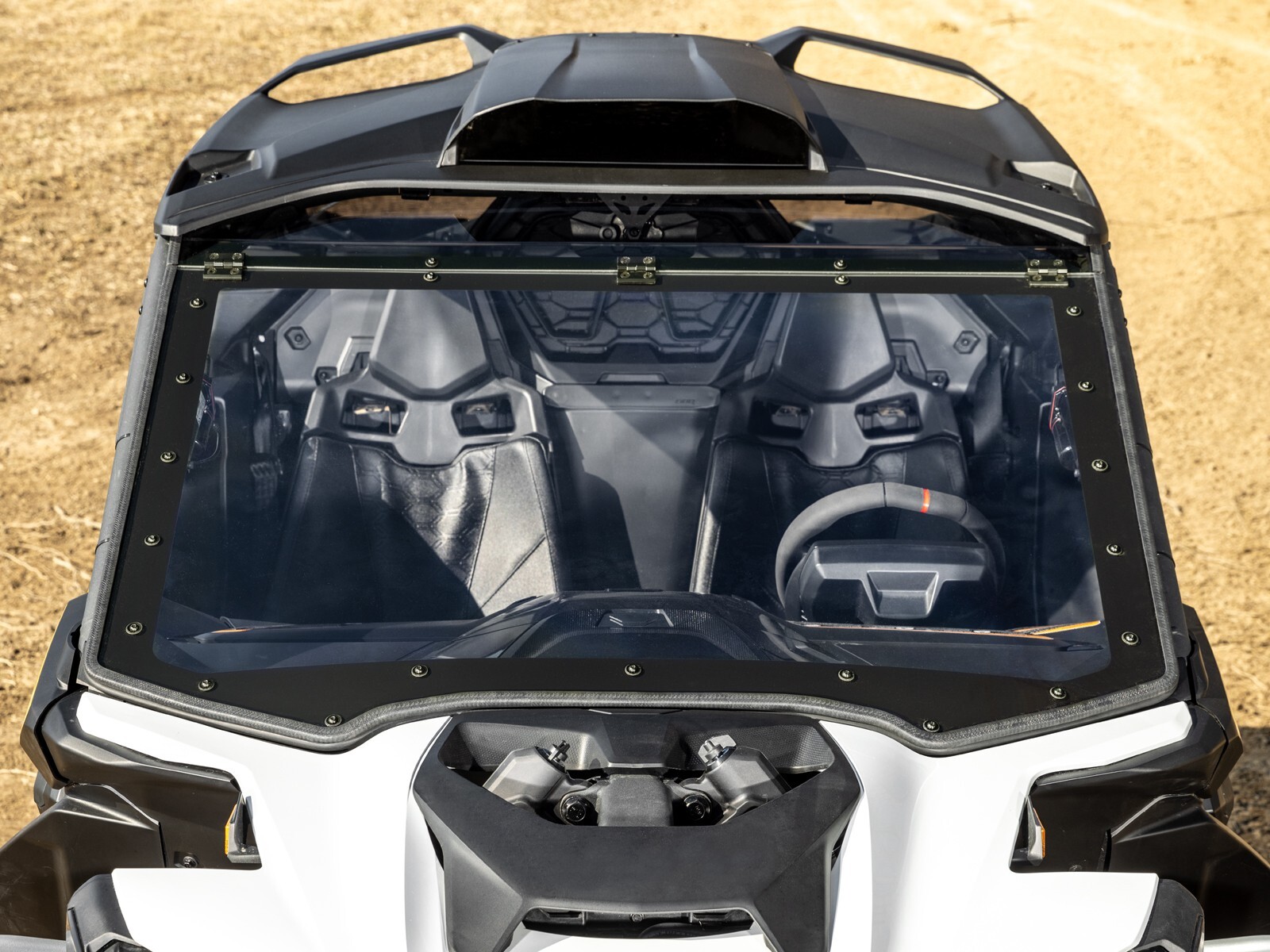 SuperATV Maxdrive Power Flip Windshield for Can-Am Maverick R 2024+