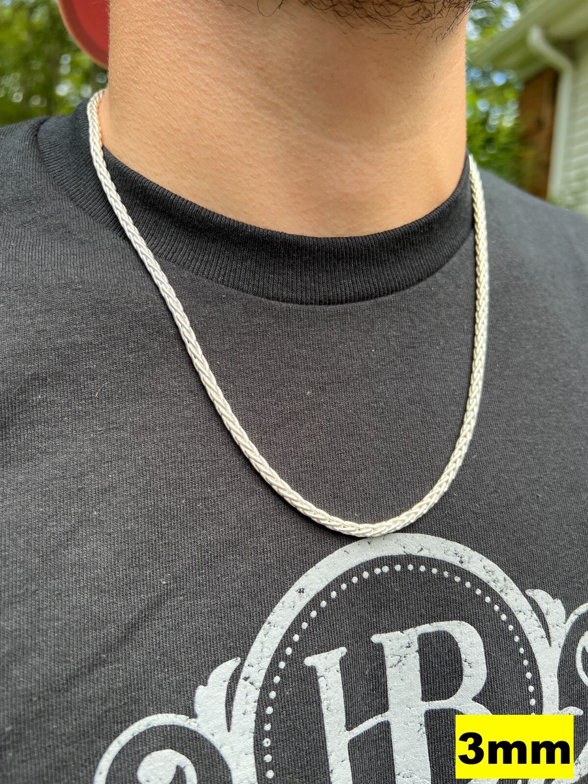 Real Solid 925 Sterling Silver Spiga Rope Wheat Chain Necklace 2-5mm 16-30"