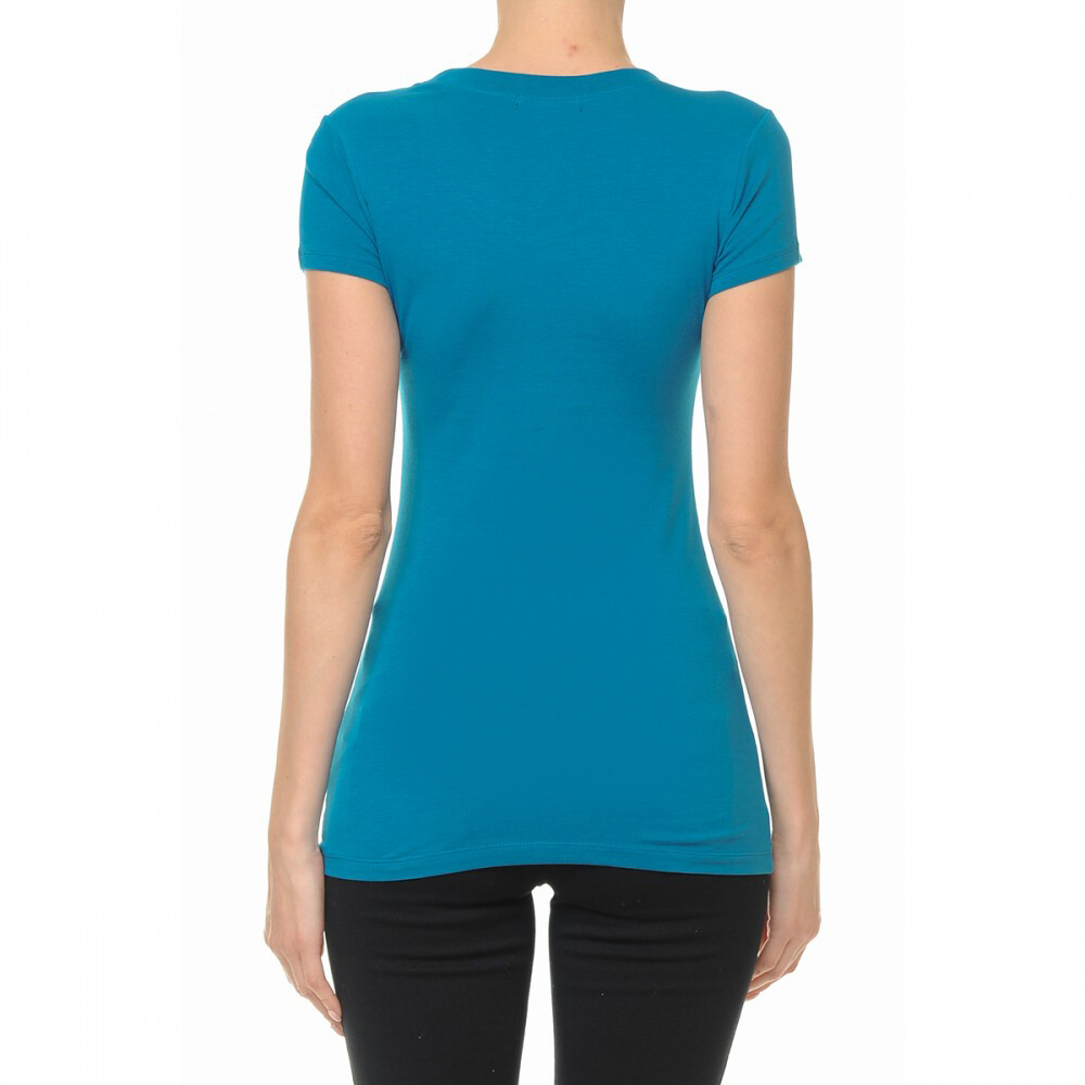 Women's Premium Cotton Basic T-Shirt Crew Neck Short Sleeve Plain Solids Fitted