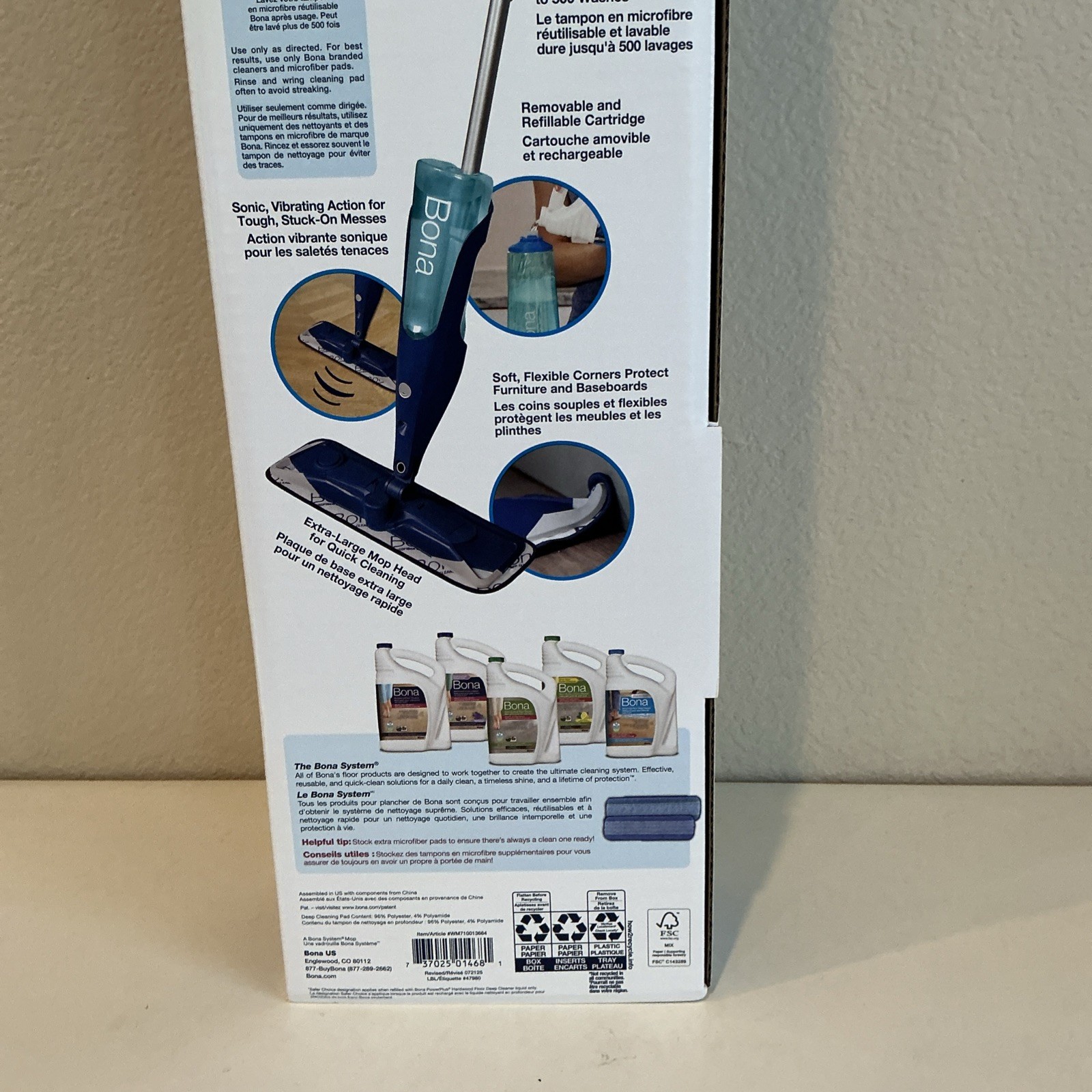 Bona PowerPlus Premium Motion Spray Mop for Hardwood Floors - Kit