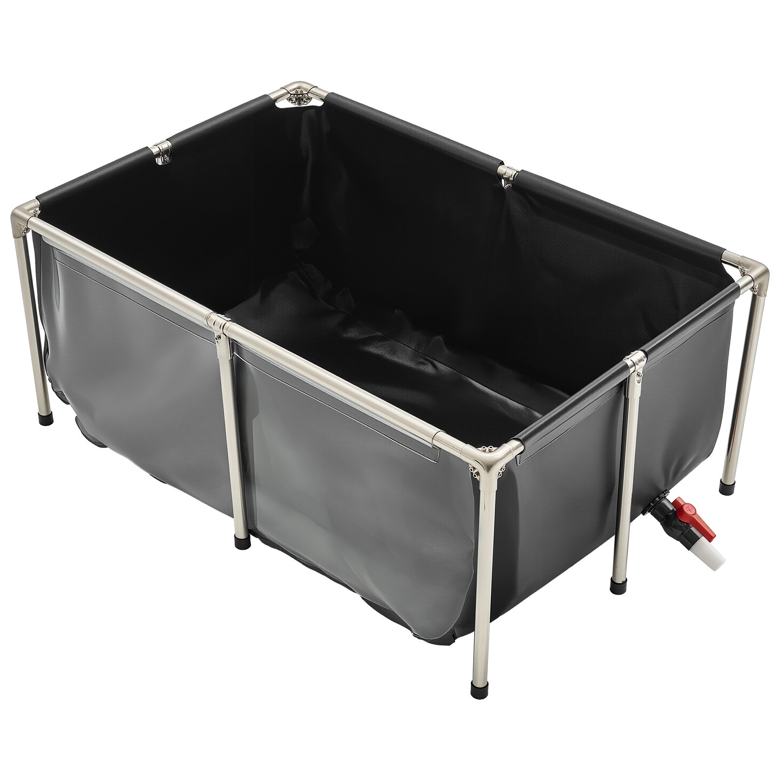 Canvas Fish Pond Above Ground Koi Tank 126.8 Gal with Clear Viewing Panel