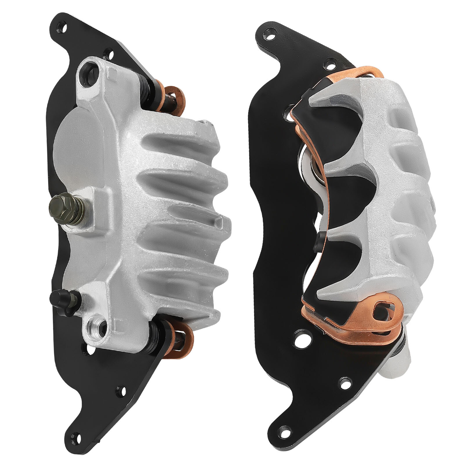 Front Left&Right Brake Calipers & Sintered Pad Set For RZR Turbo 2016-2021