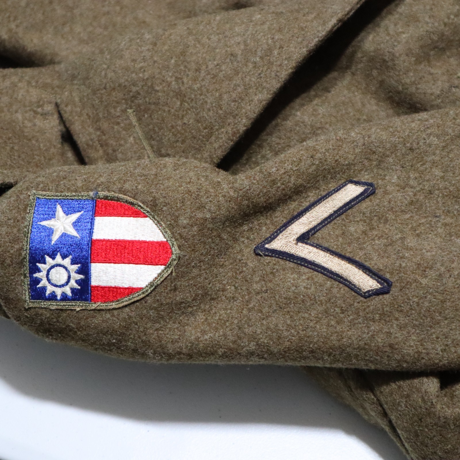 Vintage 1940s WW2 US Military USAAF Army Air Force Wool Overcoat Trench Coat 36