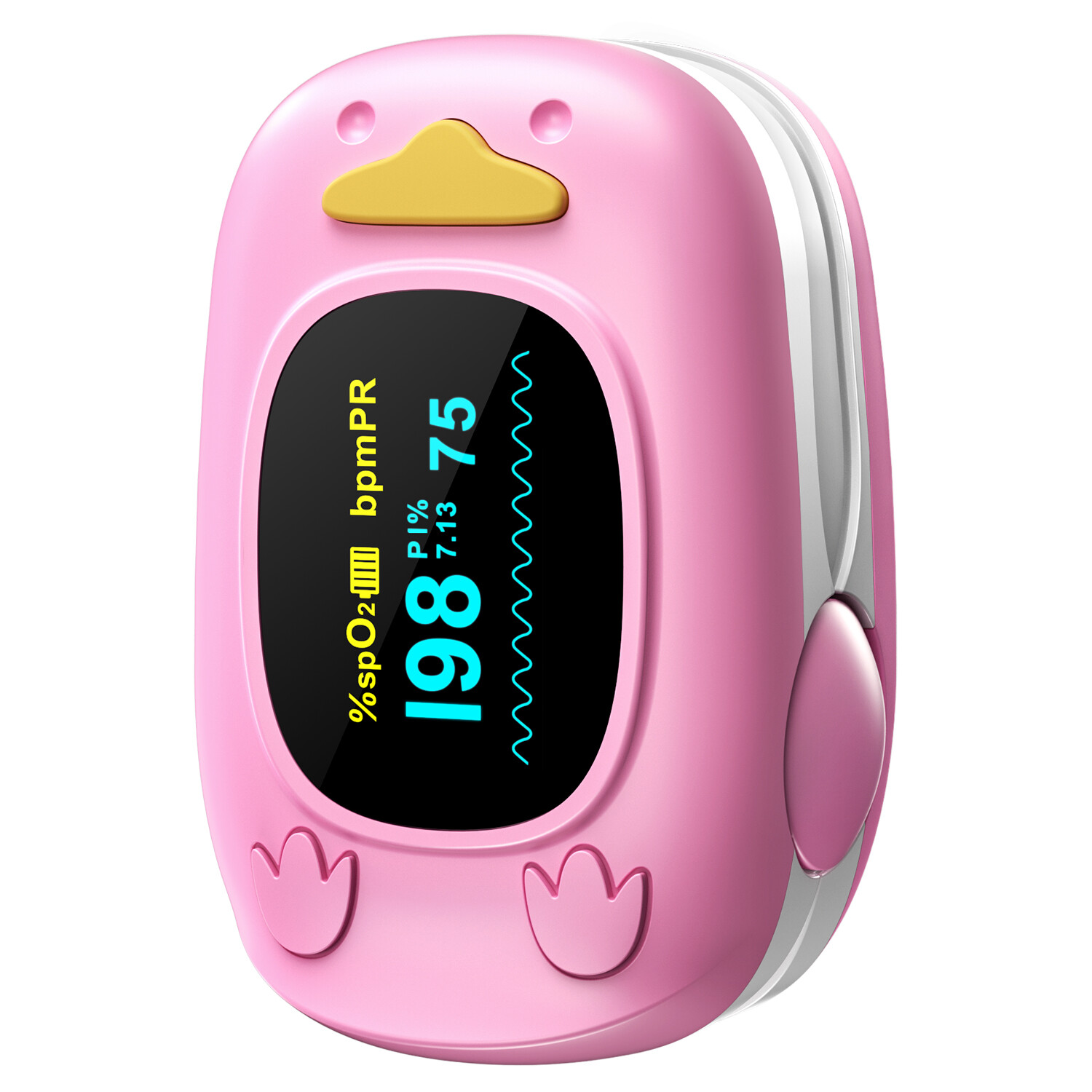 Child Pediatric Fingertip Pulse Oximeter SpO2 Blood Oxygen Heart Rate Monitor US