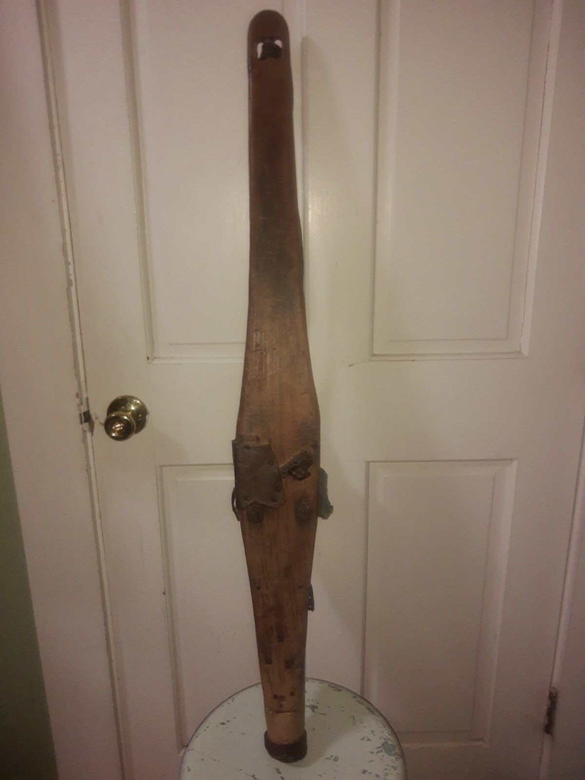 Antique Wooden Prosthetic Peg Leg Civil War Era 1860's Ky Find Kitsch Oddity Vtg