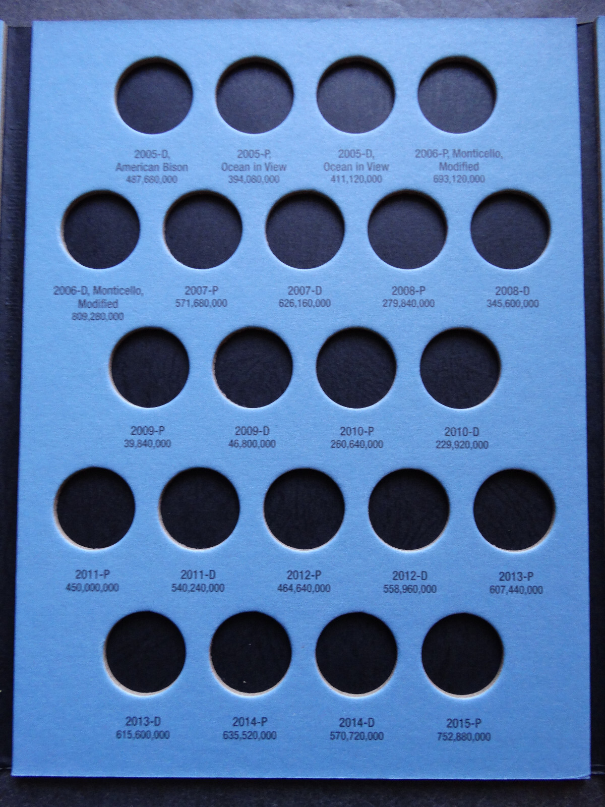 Set of 3 Whitman Jefferson Nickel Coin Folders Number 1-3 1938-2025 Book