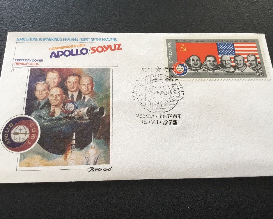 Apollo Soyuz NASA The Epic Flight 1975 Stamp Envelope