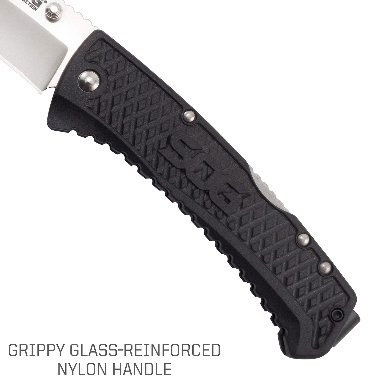 SOG SOG-TD1011-CP Traction EDC Knife, Work Knife & Folding Pocket Knife w/3.5"