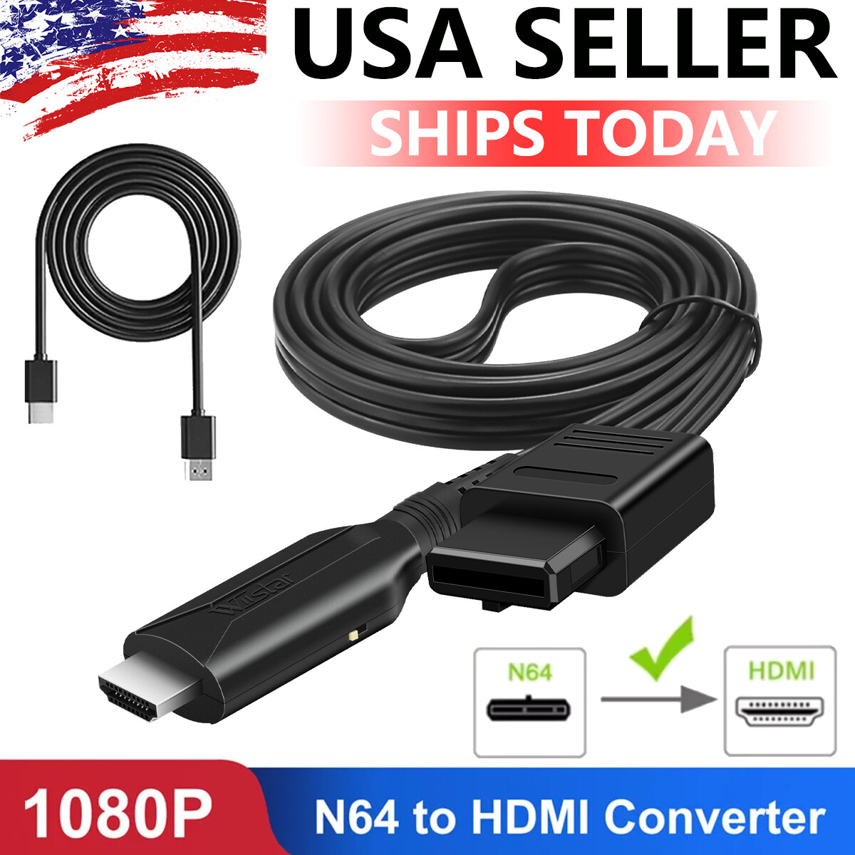 N64 To HDMI Converter Adapter HD 720P/1080P Cable for Nintendo N64 GameCube SNES