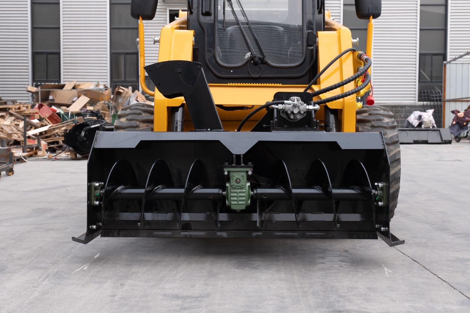 Bobcat-compatible snow blower Efficient flexible snow removal attachment