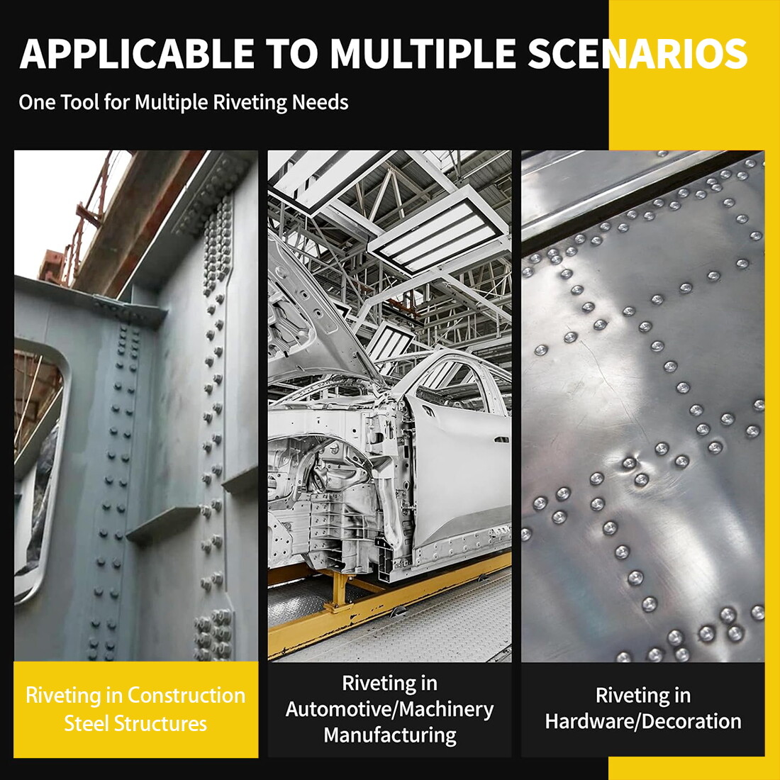 Cordless Brushless Rivet Gun for DeWalt 20V Battery,Electric Rivet Gun Tool Only