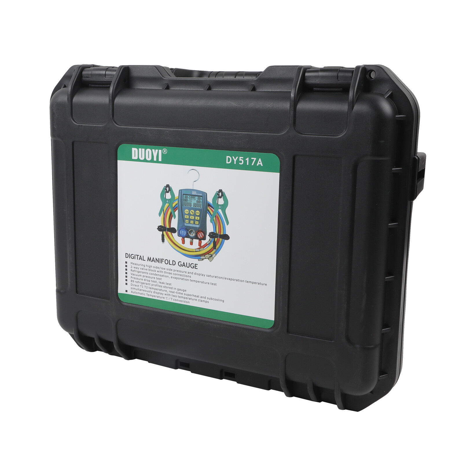 DUOYI DY517 Refrigeration Digital Manifold Gauge Meter HVAC Vacuum Pressure