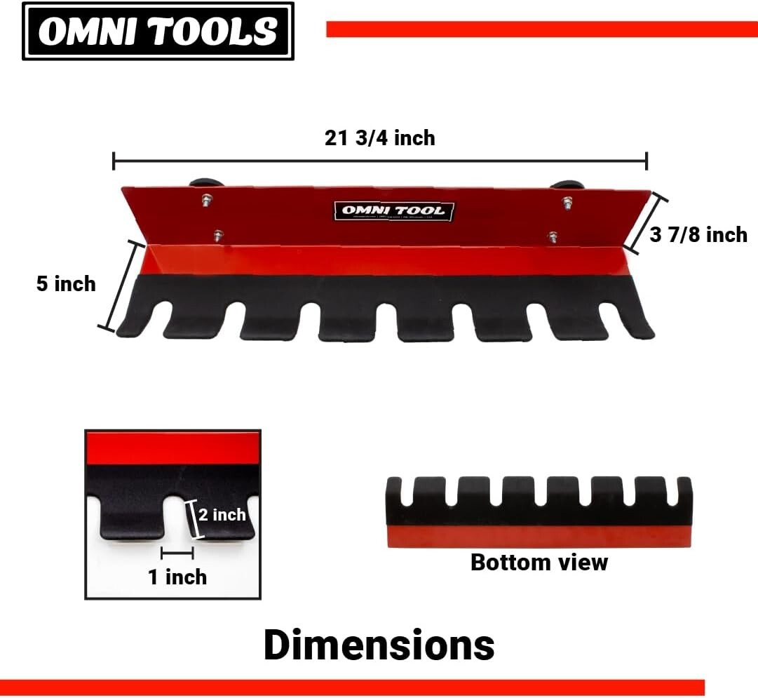 Omni Tool Multiple Spray Gun Holder – Holds 7 Guns Without Cups, 4 With Cups