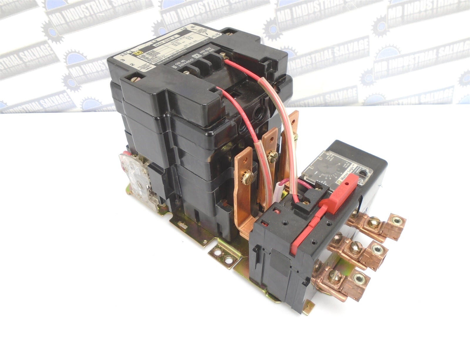 SQUARE-D 8536SEO1H20S SZ 3 MOTOR STARTER LOGIC 25-50HP Coil 480V 90A 600V TESTED