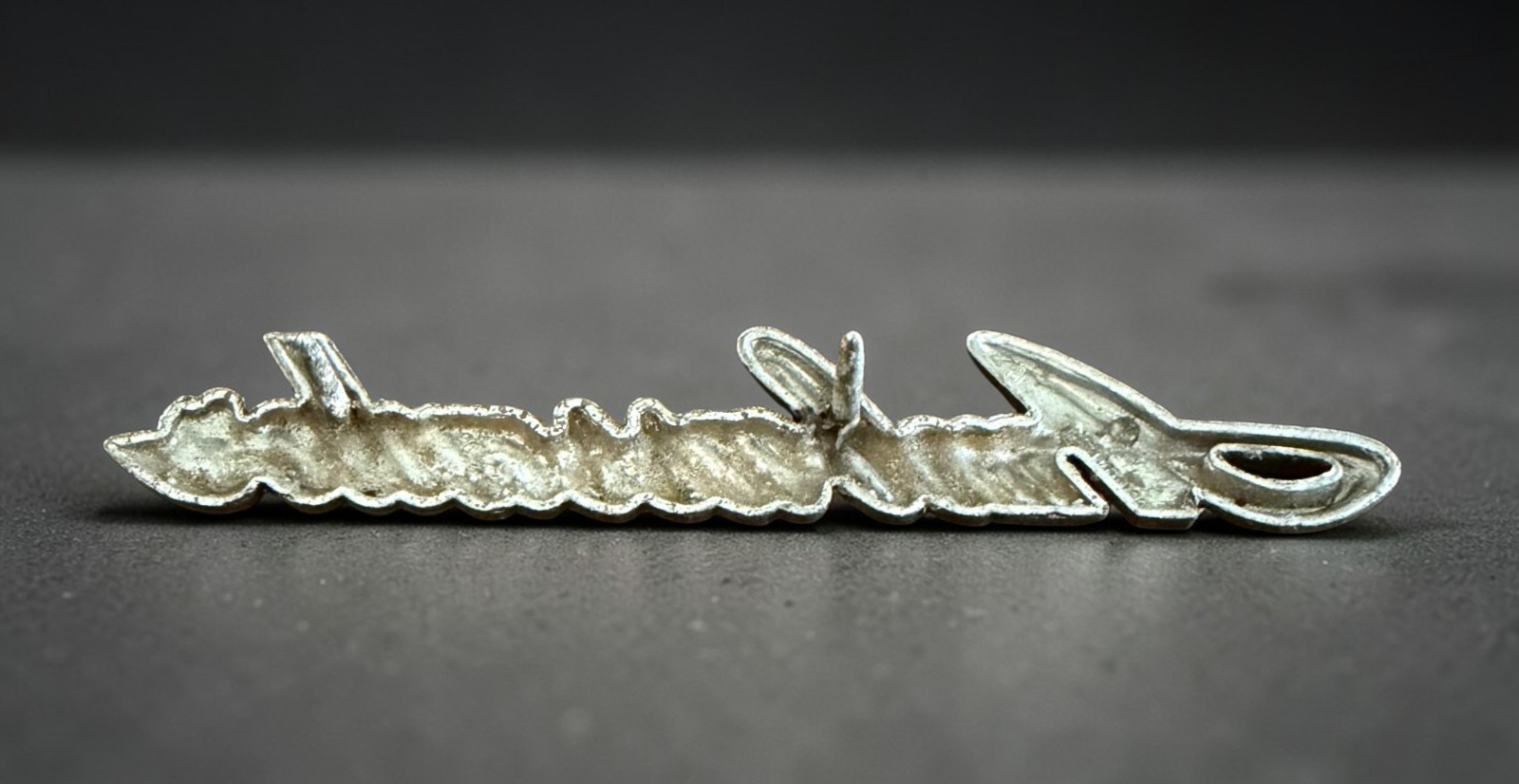 1968 AMC Ambassador Script Emblem 6" OEM Badge Part 361604 - Missing Post