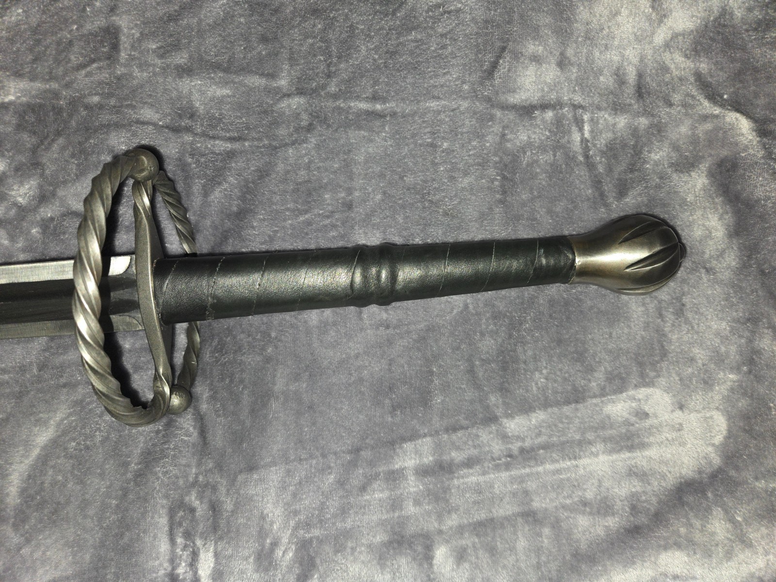 Fabri Armorum Longsword KATZBALGER Bastard Sword Black scabbard belt 120cm Blunt