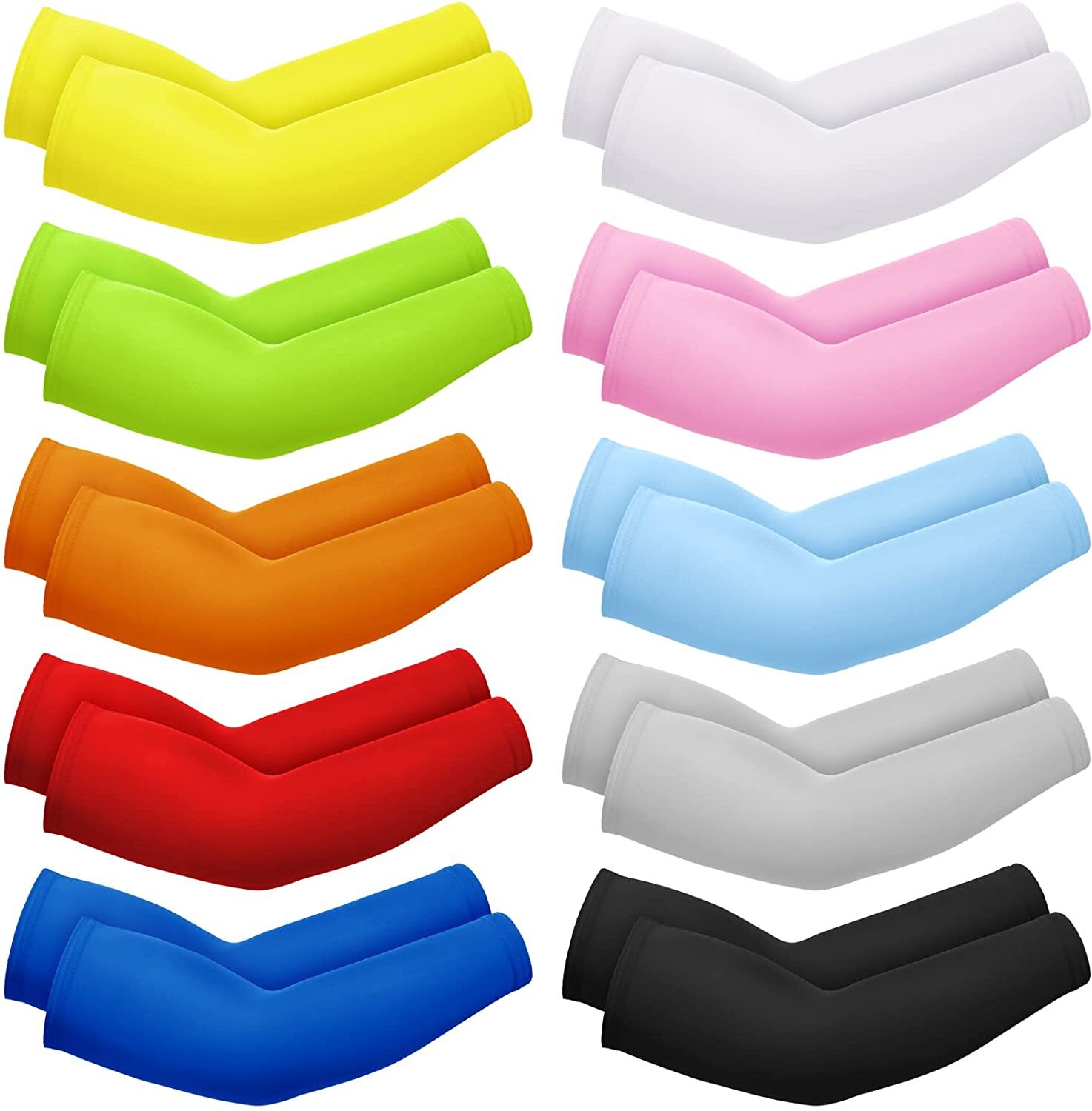 Arm Sleeves UV Sun Protection Sleeves Cooling Ice Silk Arm Sleeve for Women Men