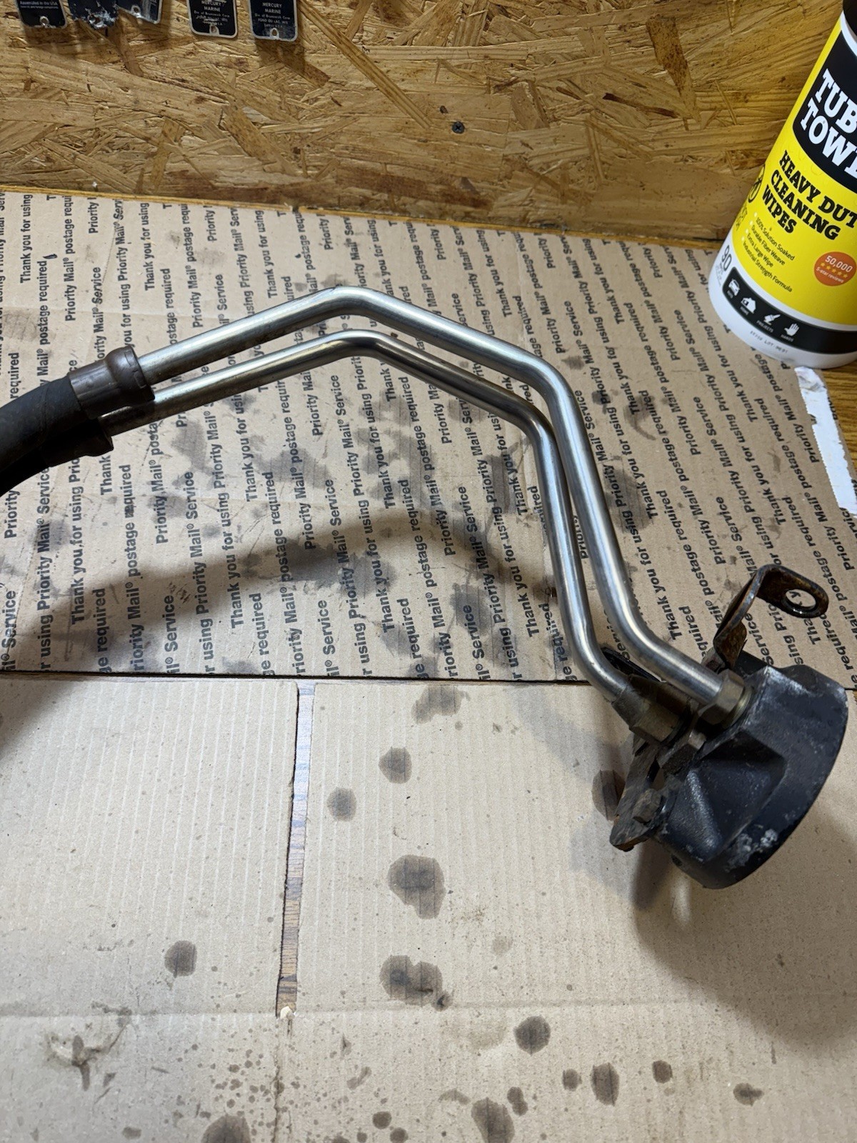 Mercruiser V6 4.3 engine oil filter remote system