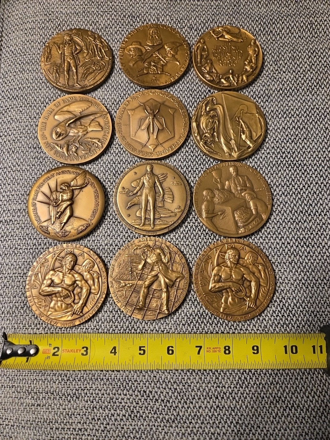 3" Hall of Fame For Great Americans Bronze Medal Medallic Art Co Choose Any (1)