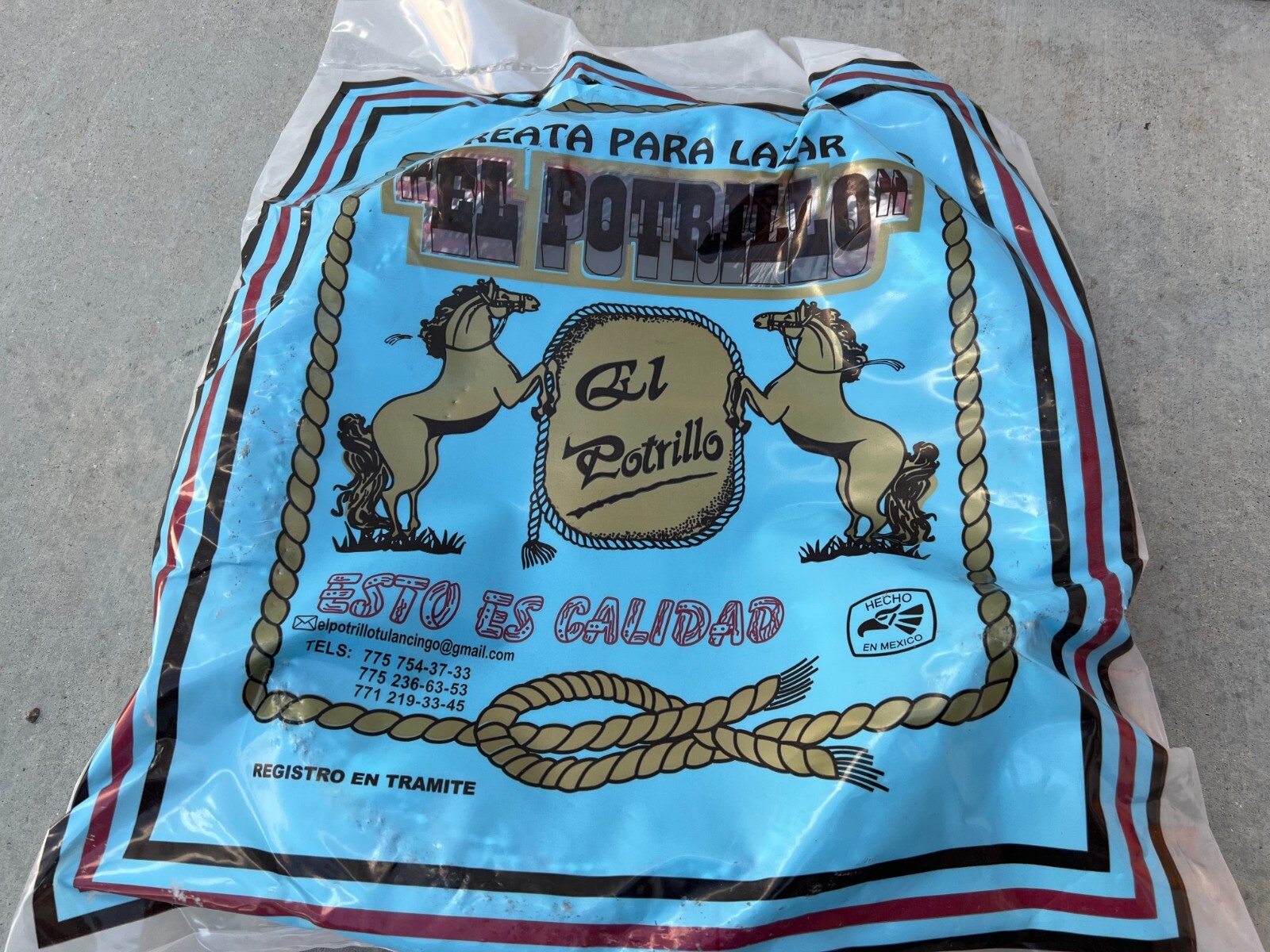 SADDLE HORSE CHARRO ROPE. REATA PARA LAZAR. CHAVINDA. LASSO ROPE SOGA CHARRA