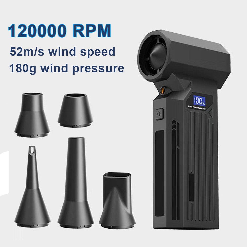 Turbo Jet Blower Air Duster Powerful Air Blower 120000RPM 52M/S Mini Violent Fan