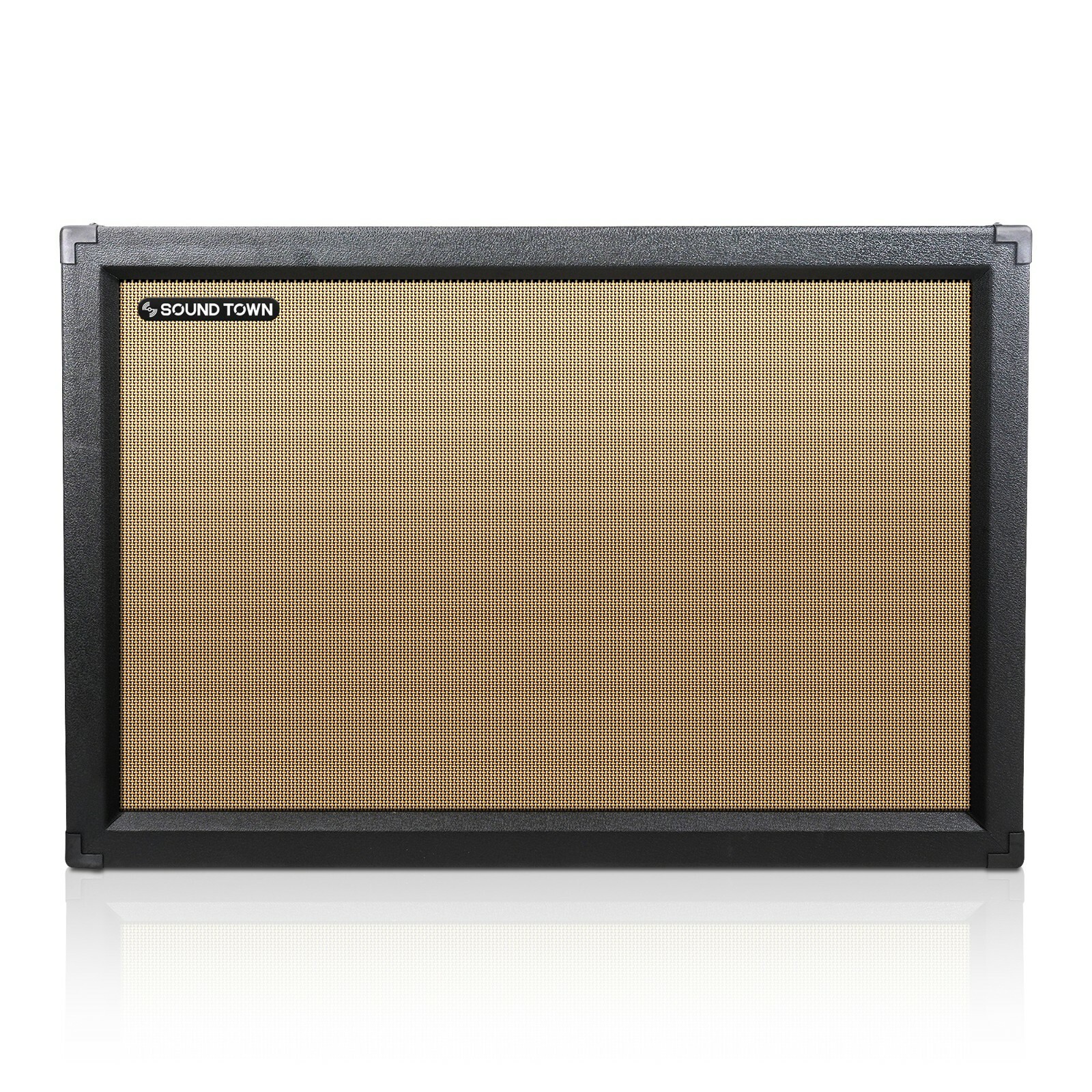 Sound Town 2x12" Empty Guitar Speaker Cabinet, Plywood, Black (GUC212BK-EC)