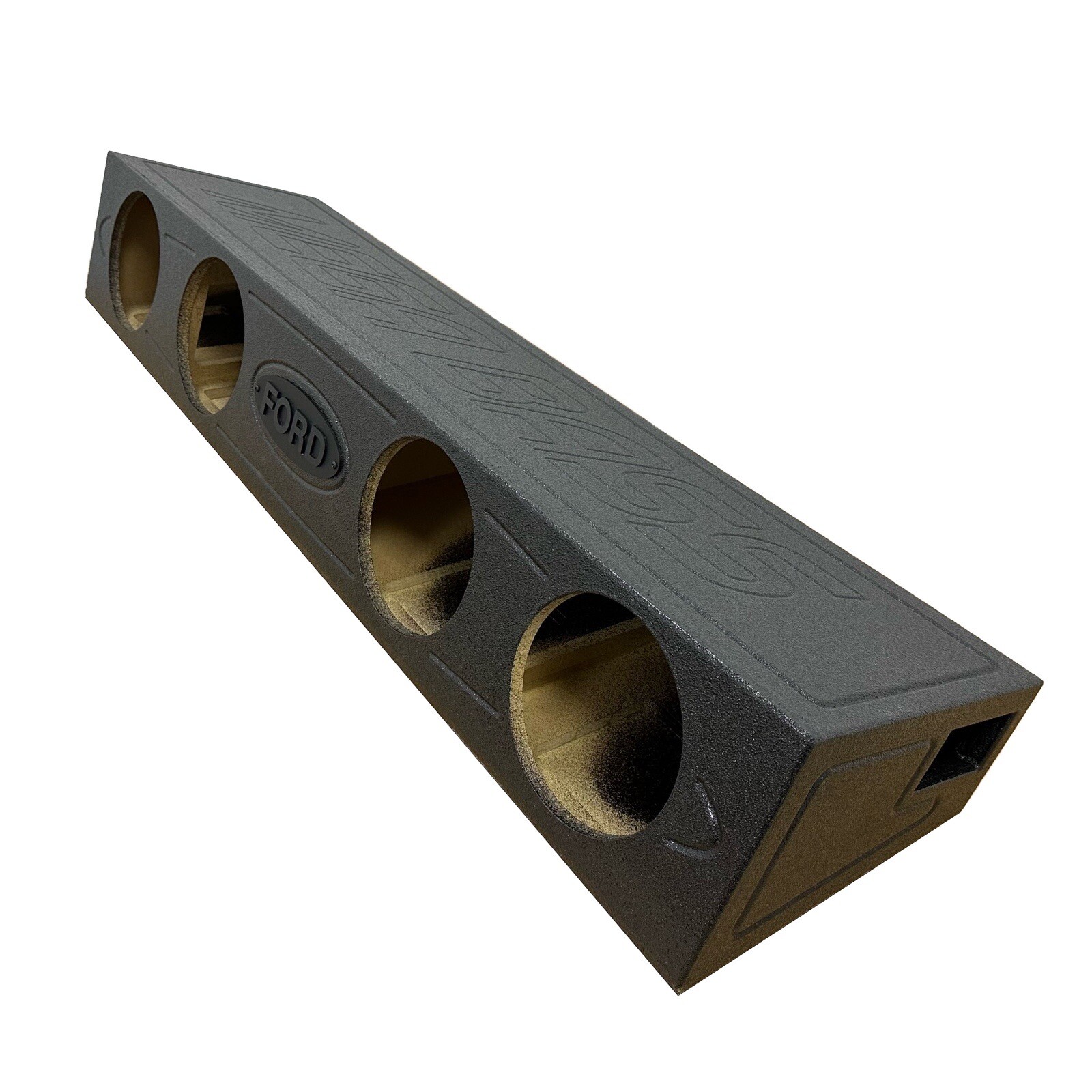 Mega Bass Subwoofer Box Ford F-150 09-23 Crew Cab Ported Fits 4x8” Woofers