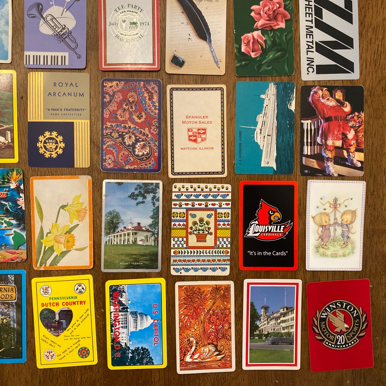 Lot B Single Swap Playing Cards 150 Cards Vintage to Modern Collectible Cards