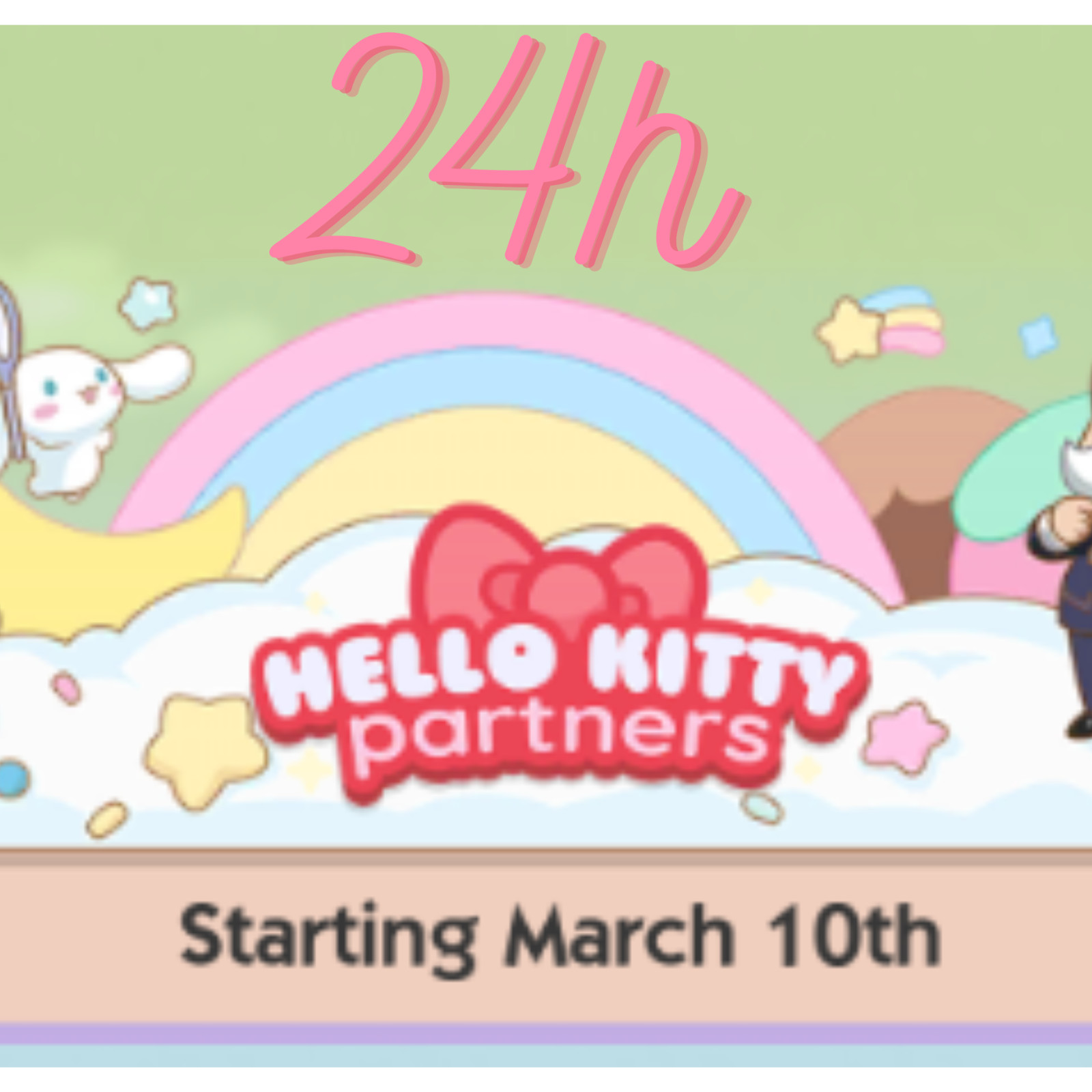 HELLO KITTY - MONOPOLY PARTNER GO EVENT ⚡️ SUPER RUSH - FULL CARRY ⚡️80k