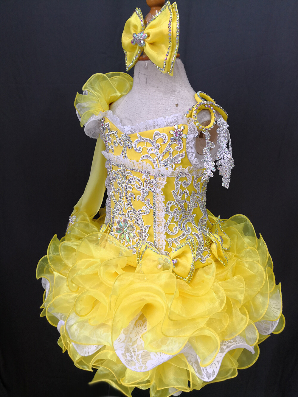 Jenniferwu Pageant Party Princess Birthday Dresses Tulle Tutu Dress for Girls